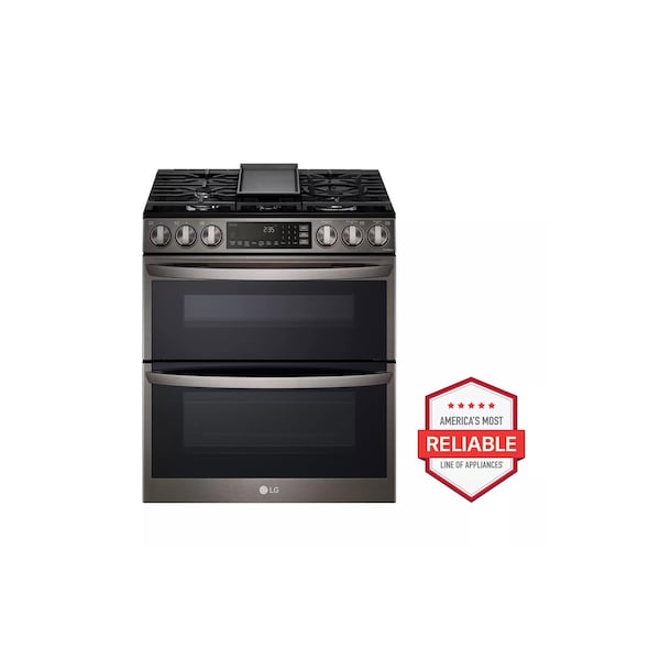 Lg LG 6.9 cu. ft. Smart Gas Double Oven Slide-in Range LTGL6937D - main